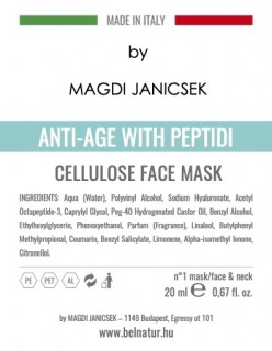 Peptide Celluloz Face Mask by Janicsek Magdi